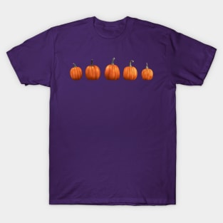 Five Pumpkins (Purple) T-Shirt